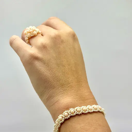 [ARMDUN2] Bracelet Amore- Bride Beige 