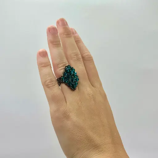 Analia  Krystal Dark Green